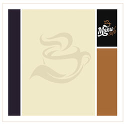 Címke Manu cafe - nagy - 5 db