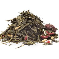 VÖRÖS ÁFONYÁS - CITROMMAL - zöld tea