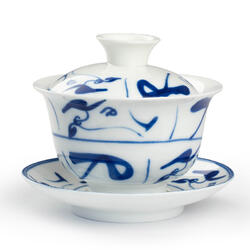 Gaiwan - porcelán bögre díszítéssel - 140ml