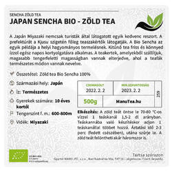 Etikett Manu tea - nagy - 1 db